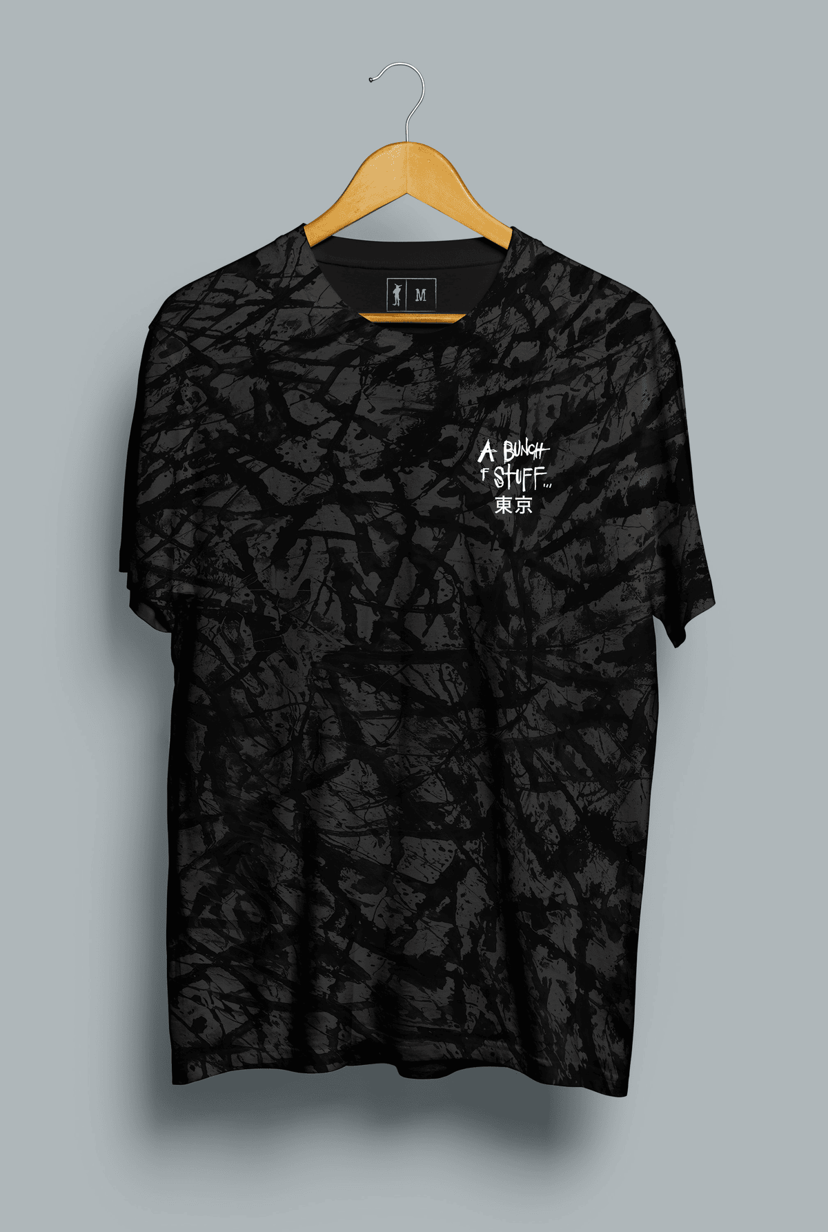 ABOS LOGO TOKYO LIMITED - ヴィンテージ ブラック Tシャツ